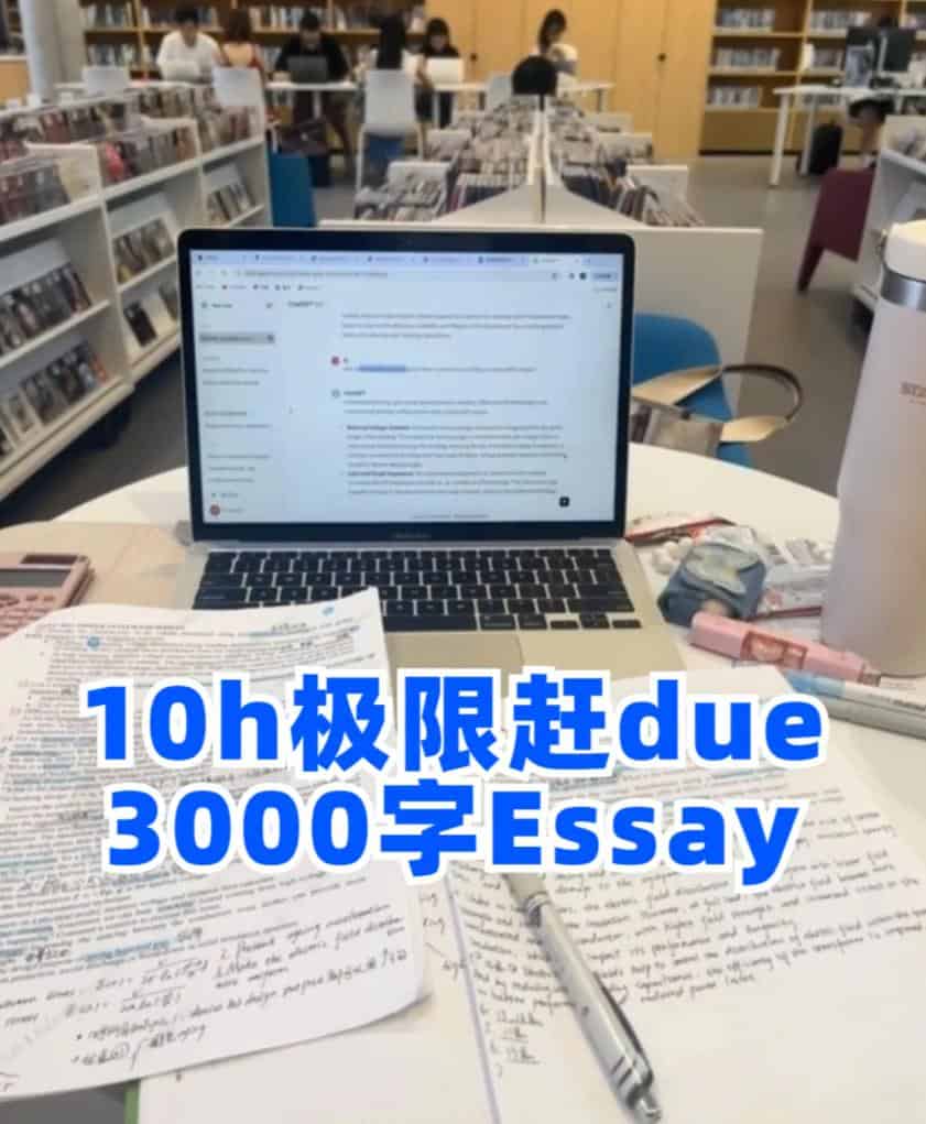 3000字的essay，10小时极限赶due~~